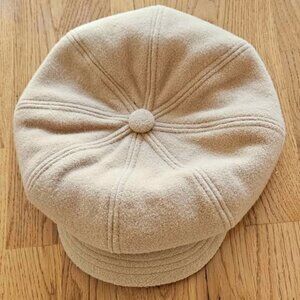 Camel wool newsboy cap (unisex)